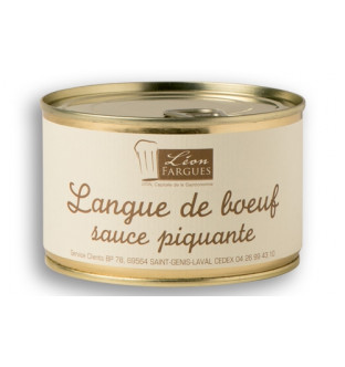 Lot de 2 boîtes de langue de boeuf sauce piquante