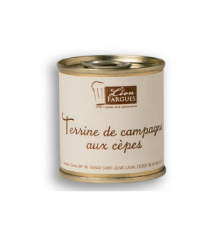 Lot de 6 terrines de campagne aux cèpes