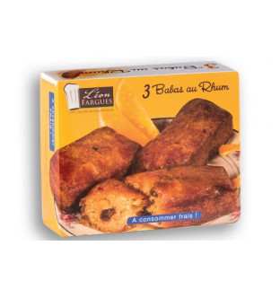 Lot de 4 boîtes de 3 babas au rhum