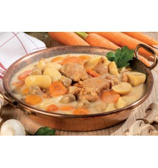 Blanquette de veau et ses légumes