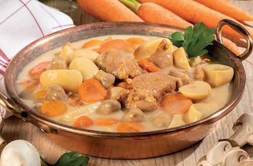 Blanquette de veau et ses légumes