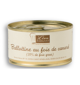 Lot de 2 ballottines au foie de canard (20% de Foie gras) Lot de 2 ballottines au foie de canard (20% de Foie gras)