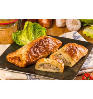 Feuilletés au ris de veau et au foie de canard