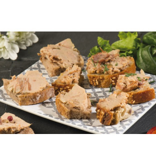 Lot de 2 tartinades au confit d'oie (20% de foie gras)