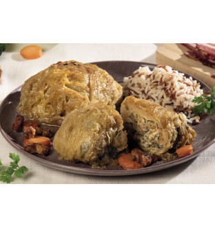 Lot de 2 choux farcis à...