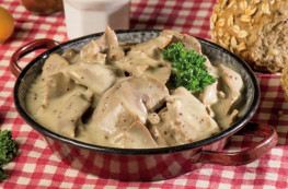 Lot de 4 émincés de rognons de porc sauce moutarde