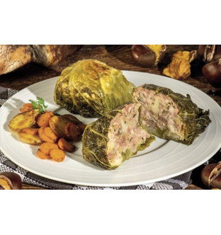 Chou farci à la châtaigne