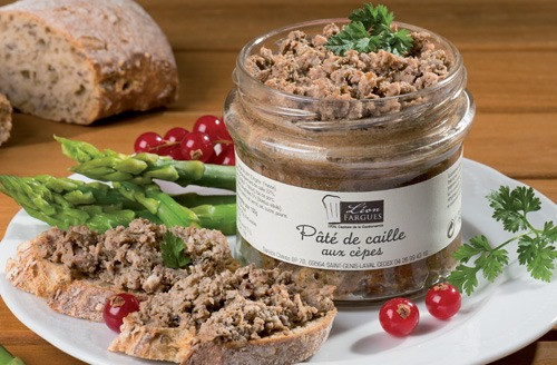 Lot de 6 pâtés de caille aux cèpes