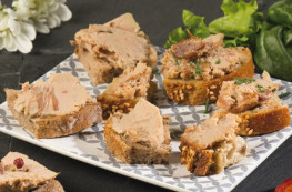 Lot de 6 tartinades au confit d'oie (20% de foie gras)