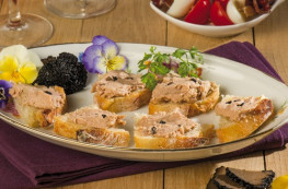 Lot de 5 Tartinade au foie de canard à la truffe d'été 1,5% (20% de foie gras)