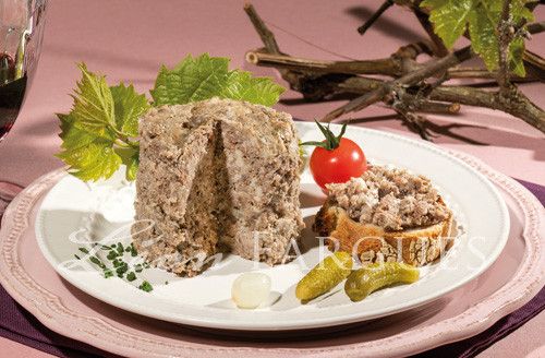 Lot de 5 Terrines de canard au Beaujolais Villages
