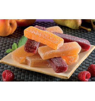 Lot de 4 x 5 barres de pâtes de fruits